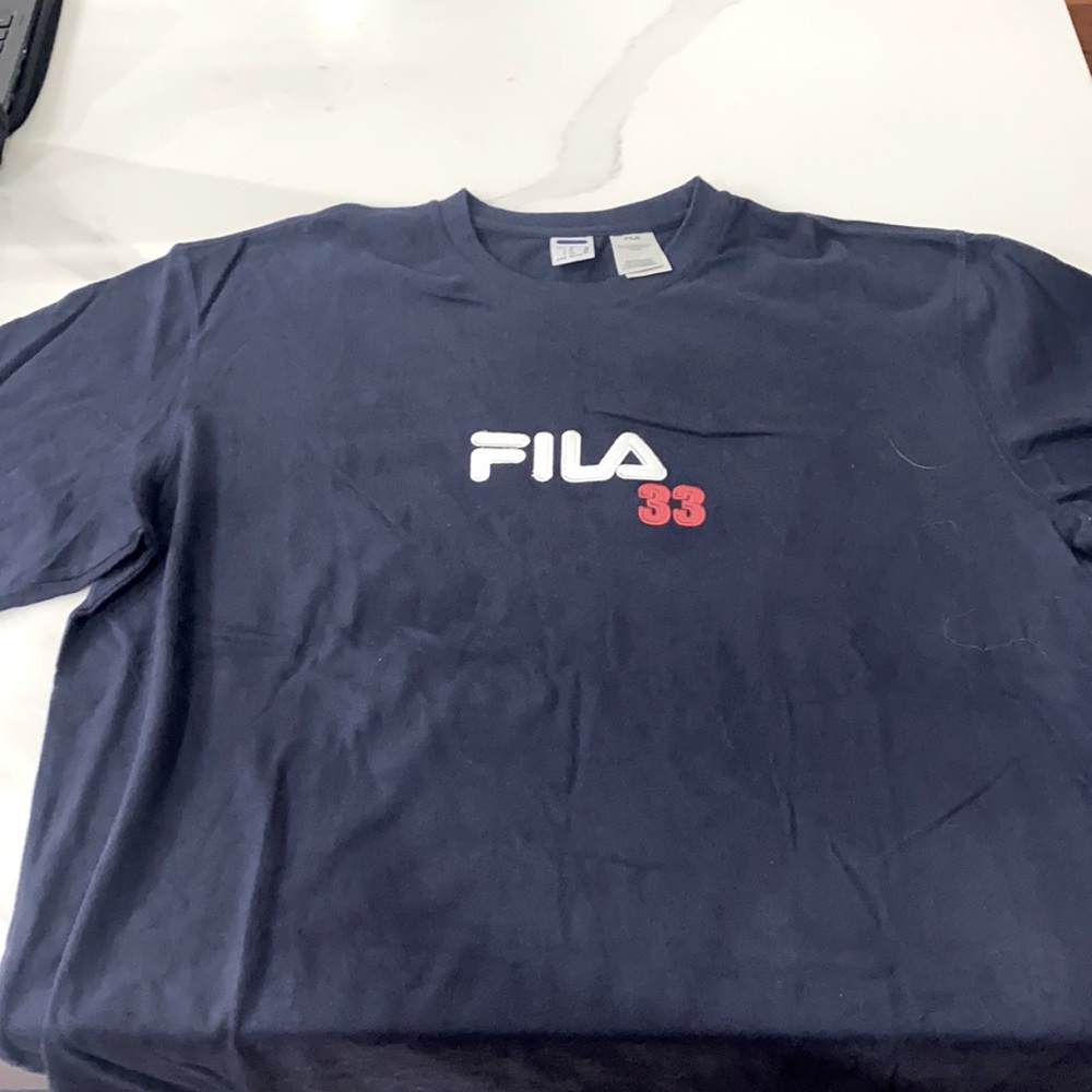 FILA vintage navy blue tshirt